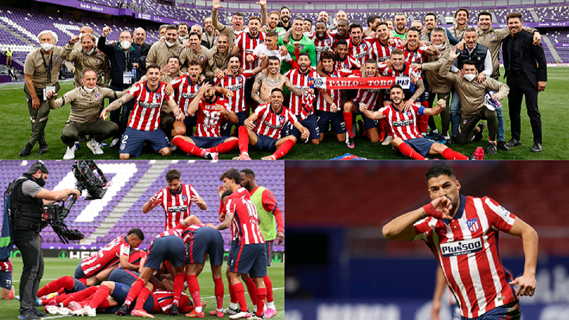 Champions Atletico Celebrate in Style